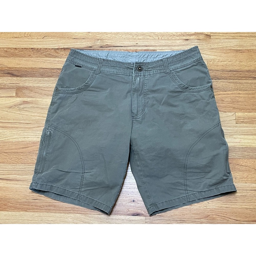 Kuhl Men's Short Chino Hiking‎ Vintage Patina Dye Outdoor Utility Cotton 36 Gray